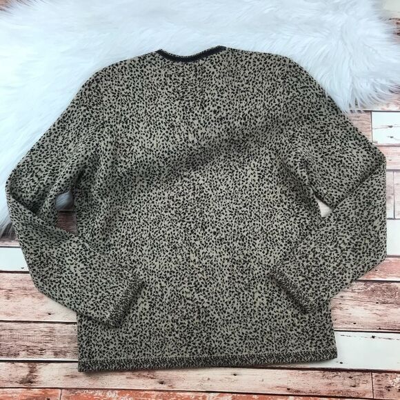 Orvis wool animal printed cardigan sweater button down - Picture 5 of 5